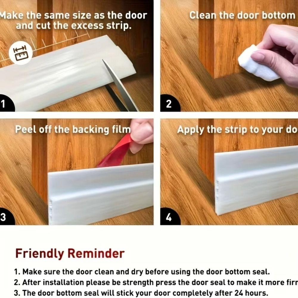 Weather Stripping Sound and Dust Strips Self Adhesive Door Seal Draft Guard Blocker  Window