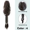 Treccia di Capelli Lunghi Sintetici Coda di Cavallo Chignon Trecce Boxe Parrucca Clip a Pinza Mezza Coda Estensione Ondulazione ad Acqua per Uso Femminile