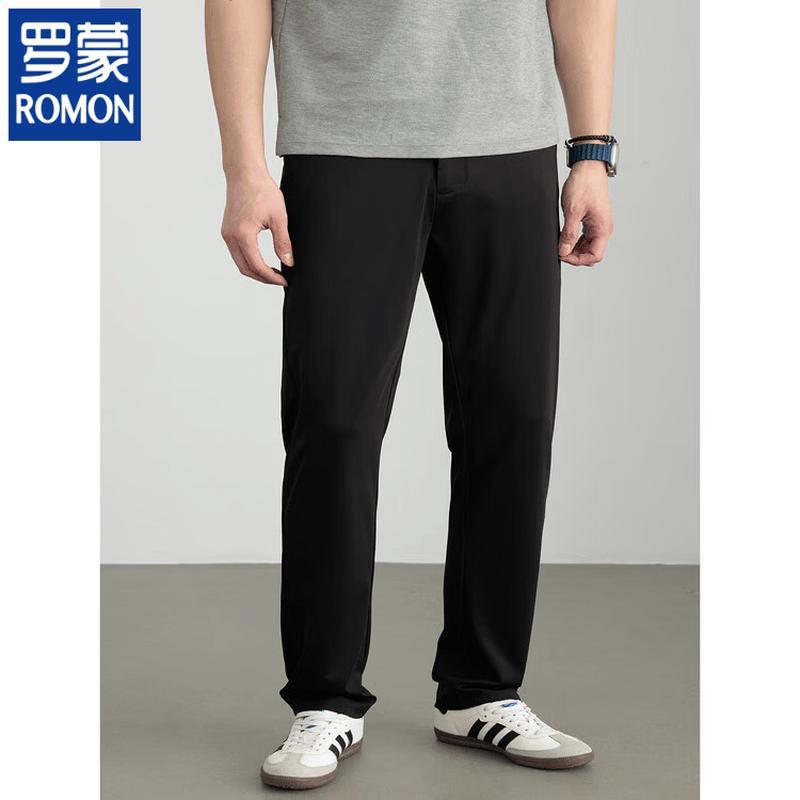 ROMON Lyocell Blend Straight Fit Business Casual Pants 33