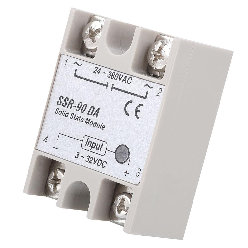SSR90DA 90A Solid State Relay Module SSR DC AC Input 332V DC