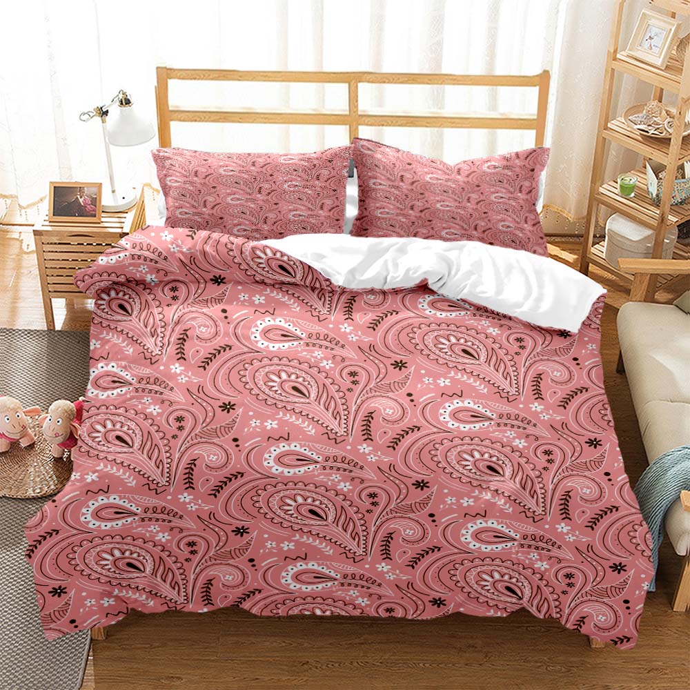 Paisley Pattern Ethnic Style 3D Printed Bedding Queen Bedding Set Soft And Comfortable Customized King Size Bedding Set