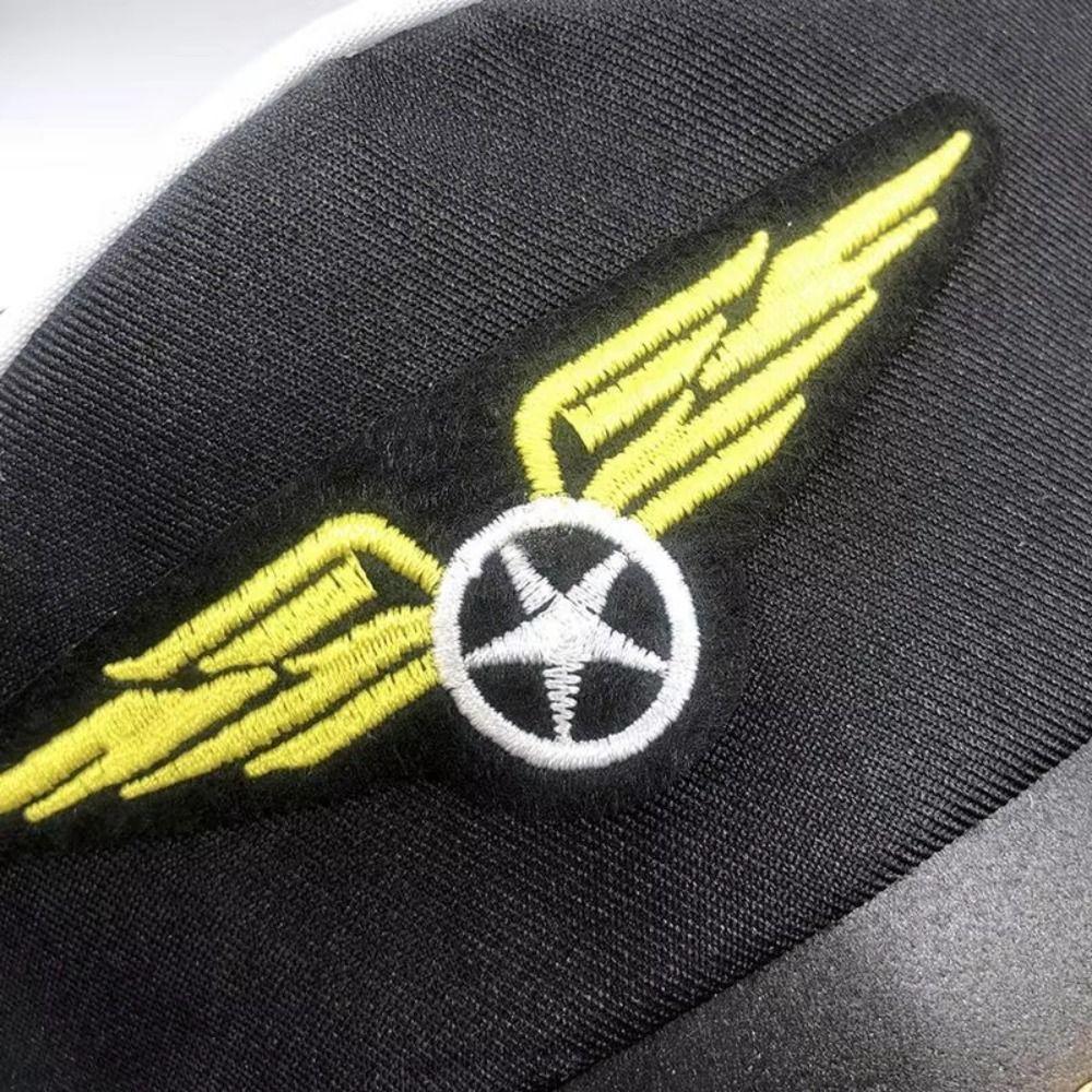 Costume Prop Pilot Hat Airline Theme Men Uniforms Air Force Cap Navy Marine Fancy Dress Uniform Pilot Cap Party Cosplay