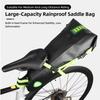 Bolsa de Selim de Bicicleta à Prova de Chuva Bolsa de Traseira de Bicicleta Grande Capacidade 10L com Estrutura para Mountain Bike e Estrada