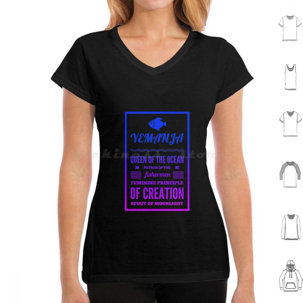 Yemanja Queen Of The Ocean T Shirt Men Women Kids 6xl Brazil Umbanda Iemanja Afro Candomblé Exú Macumba Sea Yoruba Africa