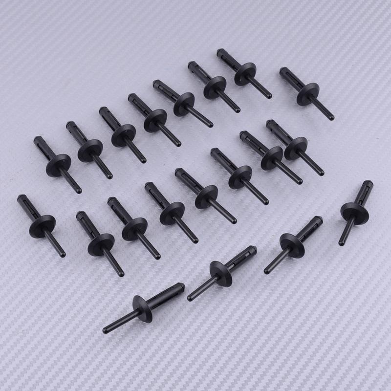 

20pcs 6mm Car Wheel Arch Trim Fastener Retainers Blind Rivet Plastic 07142151750 fit for BMW E70 X5 E71 X6