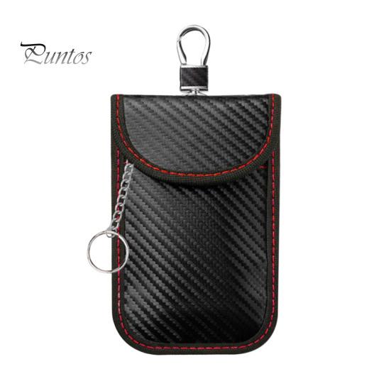 

Портативная сумка Фарадея, органайзер для хранения автомобильных ключей, износостойкий противоугонный блокирующий RFID-брелок, защитная сумка красный