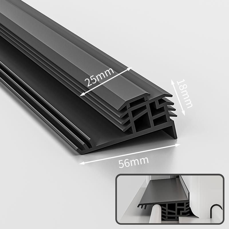1.1m TPE Waterproof Self Adhesive Strip for Window Glass Door Balcony Sliding Windproof Soundproof Sealing Home Weatherstrip
