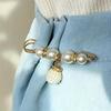 12-Piece Set of Elegant Artificial Pearl Brooches: Versatile Black and White Chic Safety Pin Accessories for Any Outfit