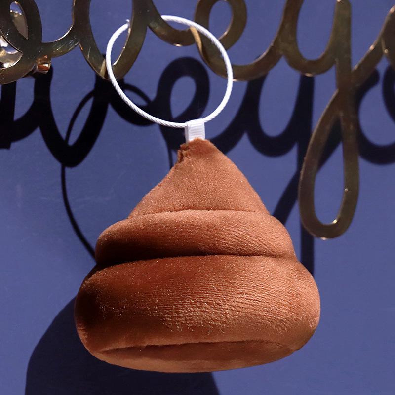 Creative Prank Poop Doll Keychain Ornament