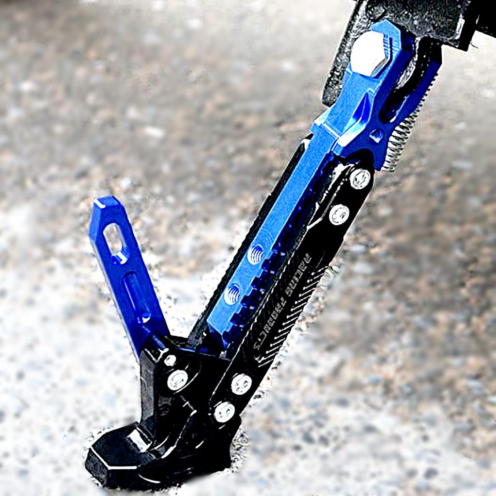 TradeWind Motorcycle Side Stand 6 Height Adjustment Aluminum Alloy Kickstand