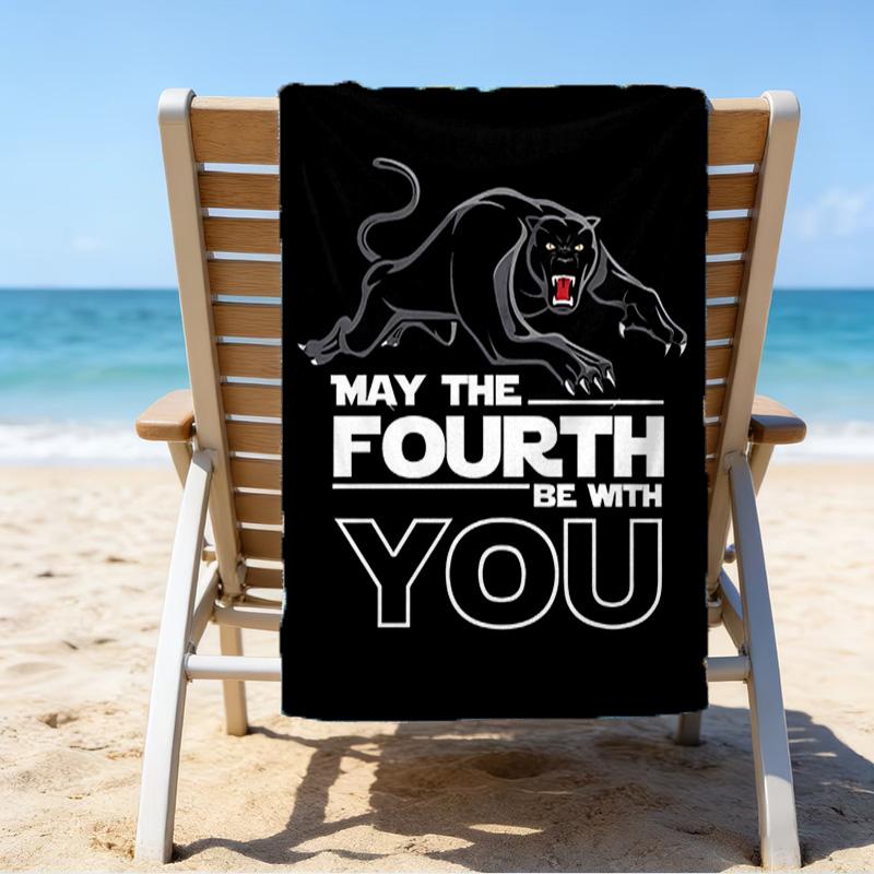 Panther Panthers Spirit Microfiber Beach Towel, Lightweight And Quick-Dry, for Summer Travel, Beach Essential, Swimming Pool Outdoor