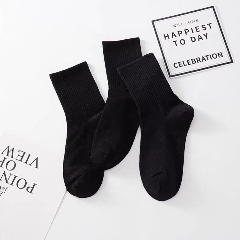 

Белые носки до середины икры для женщин на осень и зиму, кружевные хлопковые махровые носки, модный хлопок, влагопоглощающие 1 pair