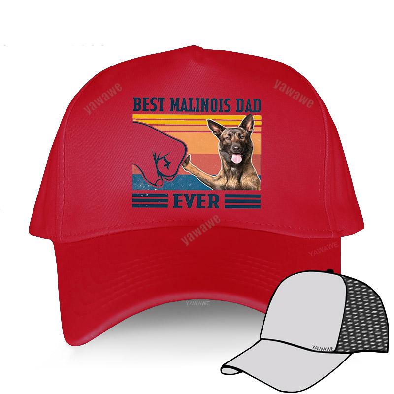 Καλοκαιρινό yawawe ανδρικό καπέλο Καλύτερος Μπαμπάς Μαλινουά Ποτέ Vintage δώρο για την Ημέρα του Πατέρα καπέλα του μπέιζμπολ Αστείο Καπέλο Unisex Βελγικού Ποιμενικού Σκύλου