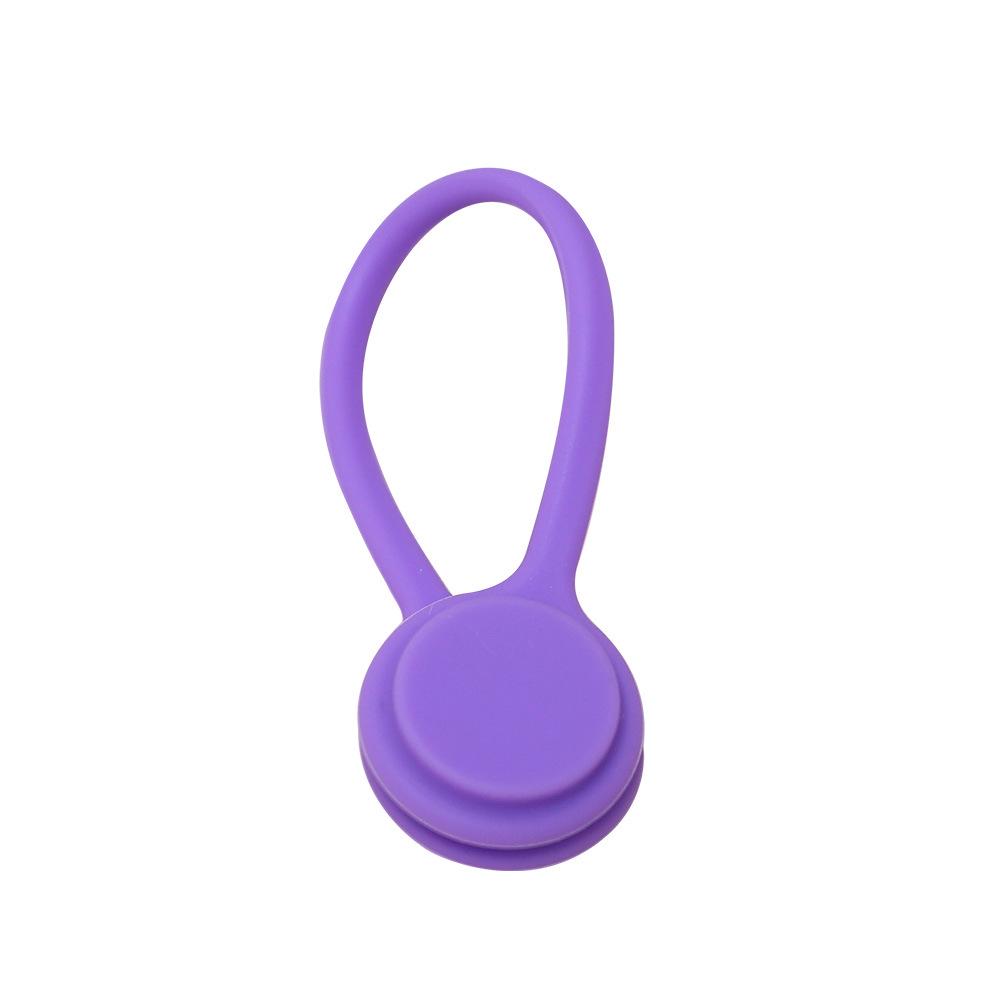 Silicone Cable Organizer: Simple, Solid Color for Desktop, Headphones, and Charging Cables