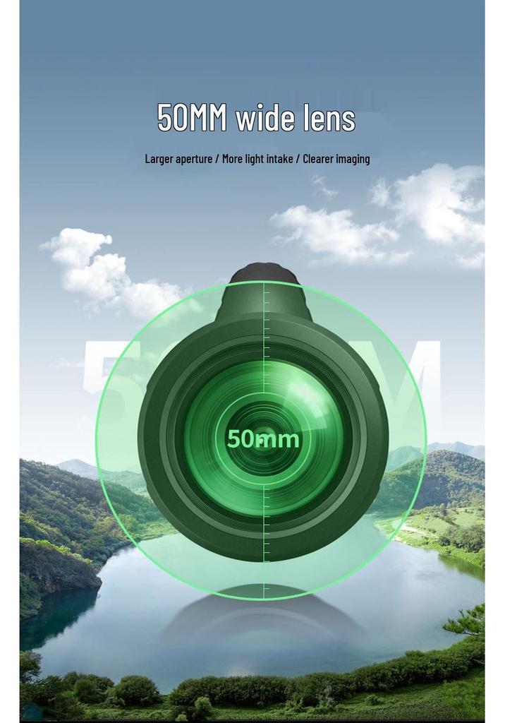 High-Power 40X60 Monocular Telescope & 80X100 HD Night Vision Binoculars for Outdoor Use