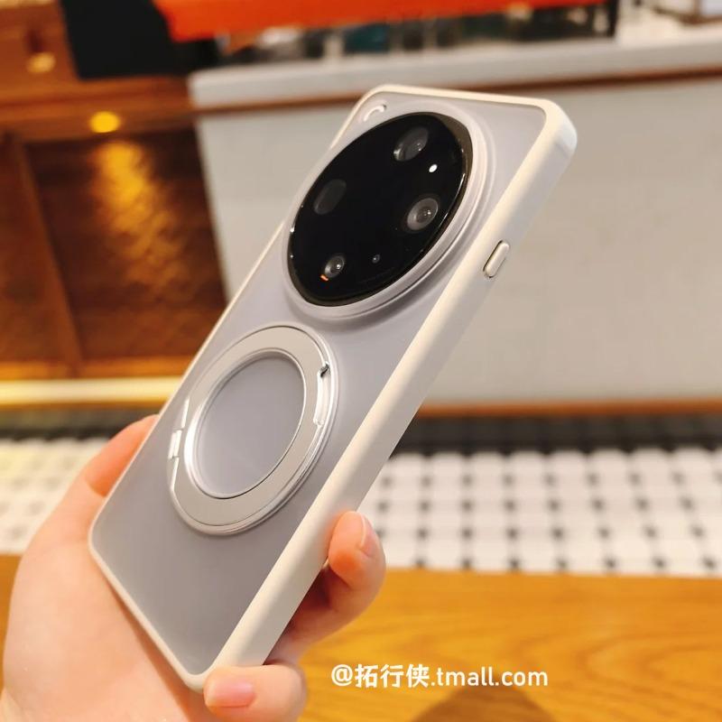 For OPPO Find X9 Ultra Case Fashion Magnetic 360° Ring For MagSafe Matte Transparent Acrylic Cover Lightweight Dustproof Bumper