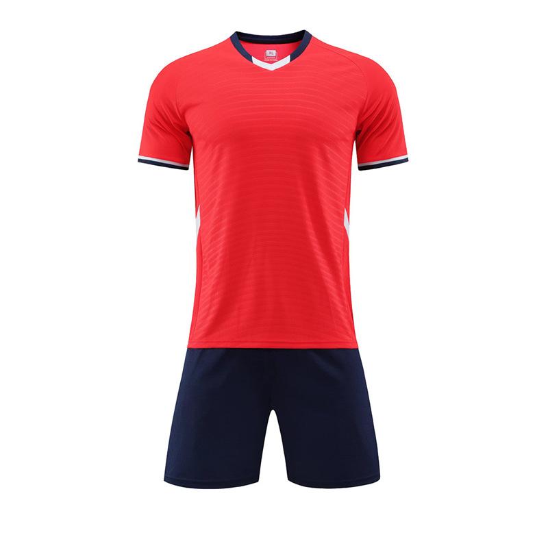A drop shipping football uniform set, short sleeves, men's and women's adult children's jerseys, printing numbers, student training 
