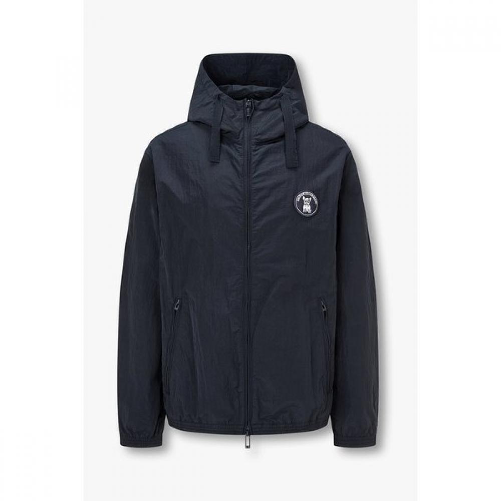 

Emporio Armani 26 S S Men S Dog Patch Nylon Hooded Jacket A516110034 52