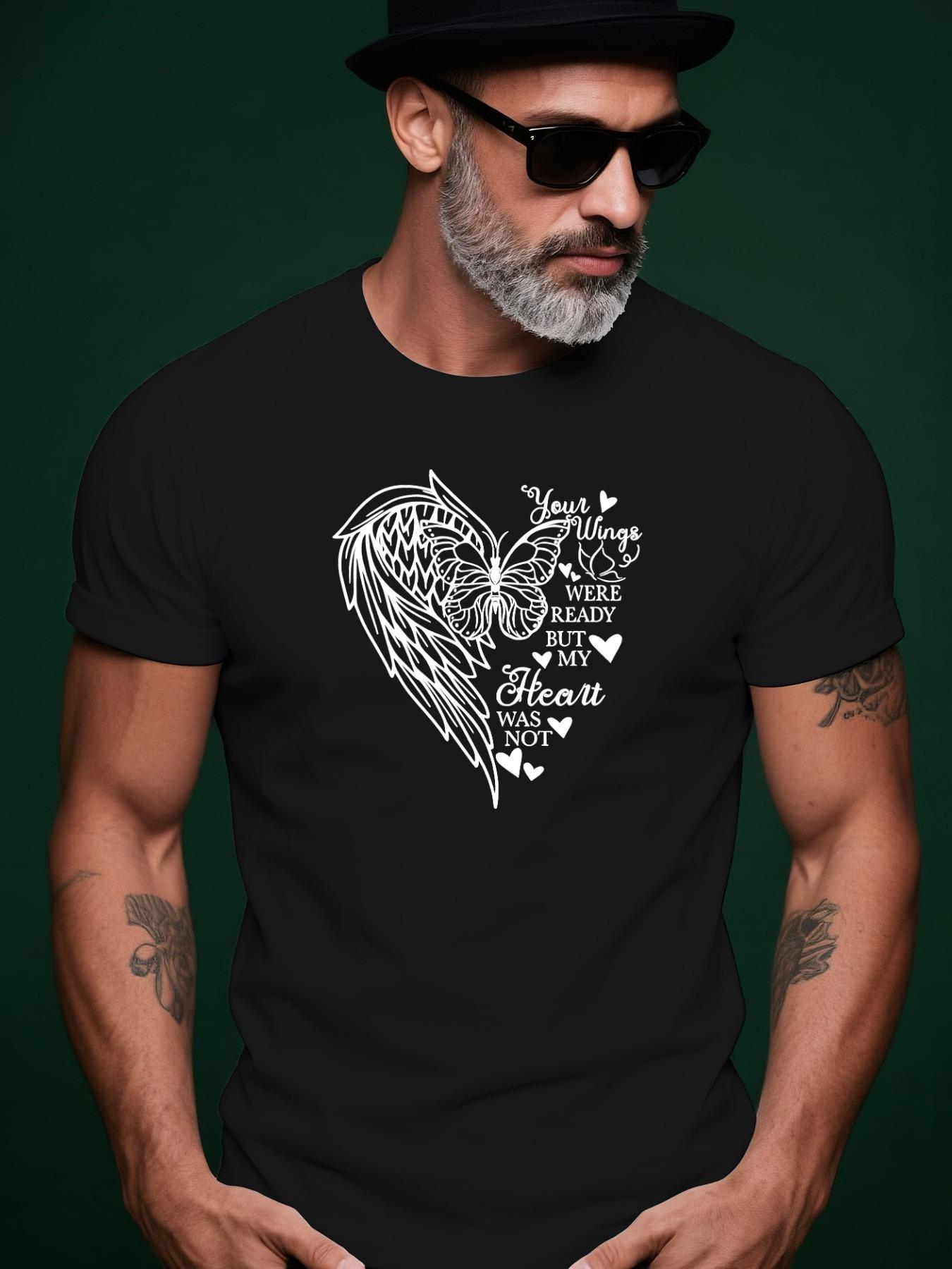Butterfly Wings Heart Graphic Tshirt - Your Love Is My W... XXXXL