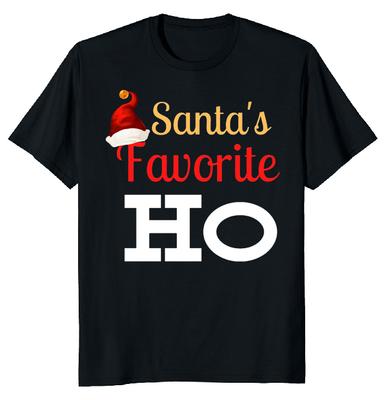 Ulubiona przez Świętego Mikołaja koszulka unisex Ho Christmas