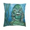 Creature From The Black Lagoon Pillow Case xcm Decorative Comedy Horror Movie Nordic Cushion Cover Velvet Pillowcase