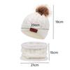 3-teiliges einfarbiges Baby-Mütze-Schal-Handschuh-Set 1-5 Jahre Halswärmer Säuglingszubehör