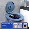 Tampa de vaso sanitário móvel de plástico, assento de penico, assentos de balde para acampamento, tampa de assento de vaso sanitário, acessório para casa e atividades ao ar livre