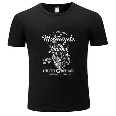 Streetwear Biker Ανδρικό Βαμβακερό Κλασικό T-shirt Μοτοσυκλέτα Δροσερή Μόδα Μεγάλο Μέγεθος T-shirt αρσενικό Vintage Μοτοσυκλέτα Ζευγάρι Top unisex