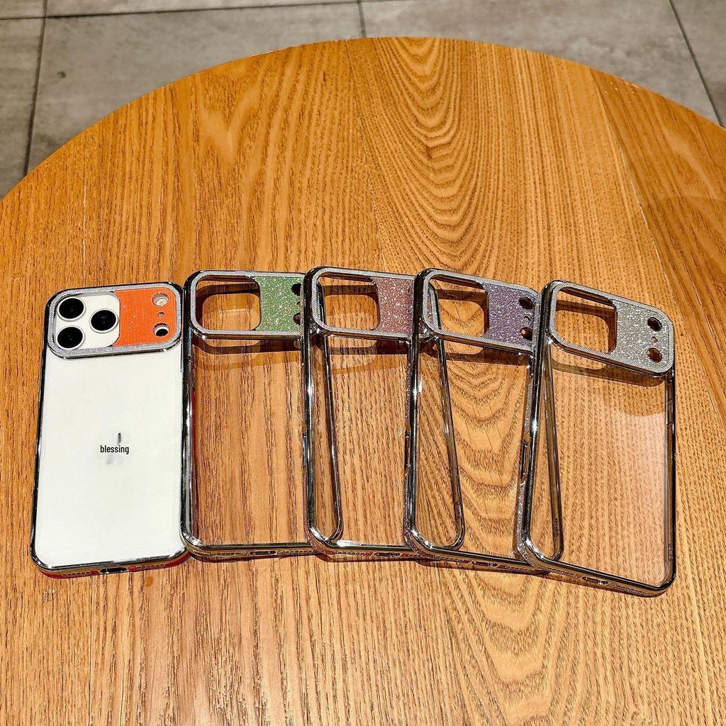 High-Transparency Electroplated Glitter Protective Case for Apple 17 Promax - Drop-Proof and Stylish
