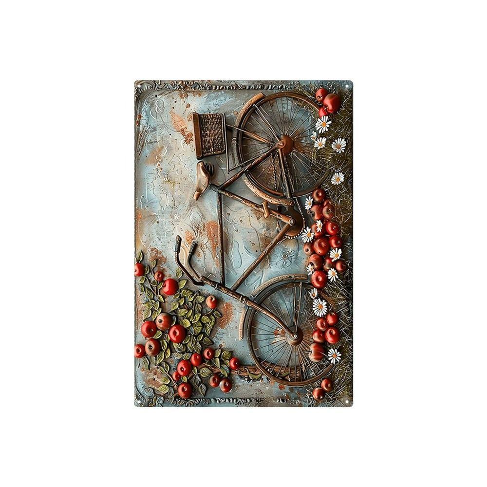 Metal Poster Chicken Easter Eggs Kitchen Decor 20x30cm