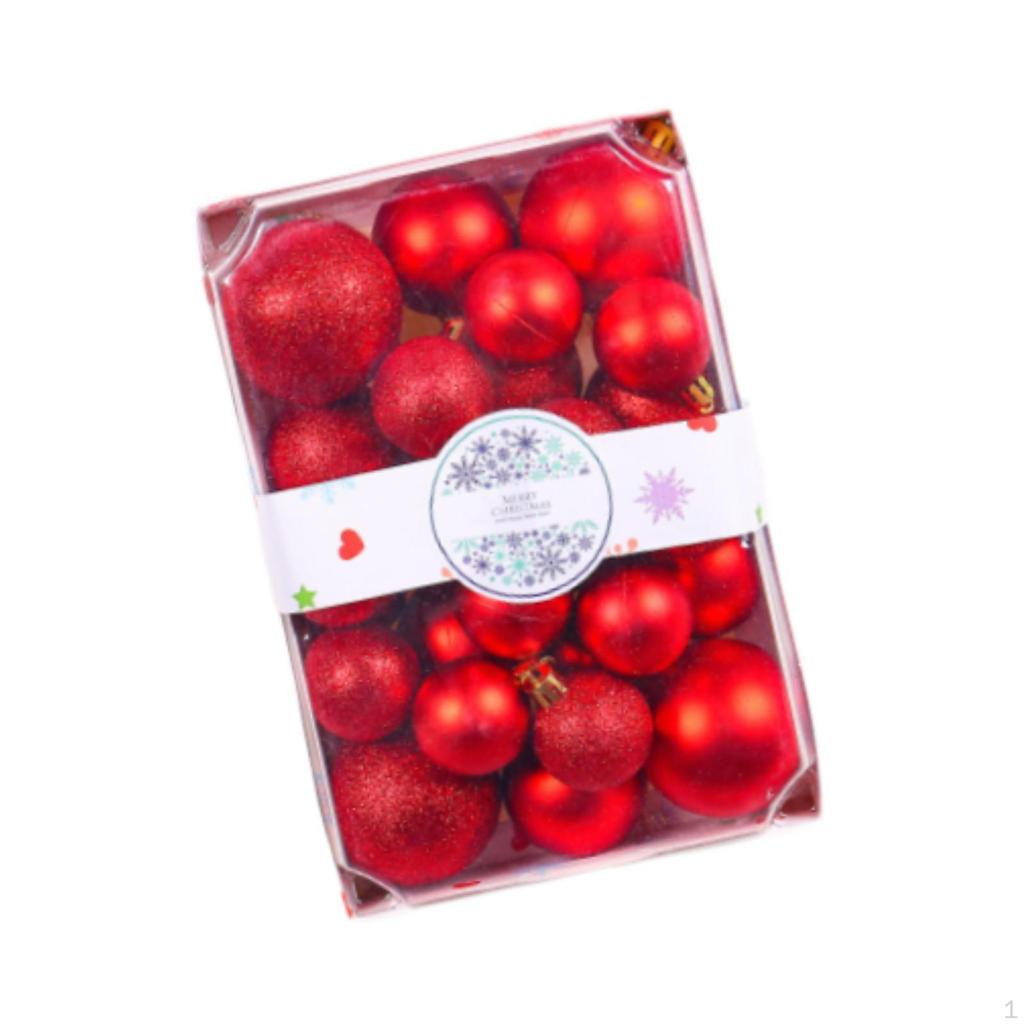 26 Pieces Christmas Ball Ornaments Decorative Baubles Holiday Hanging Balls Home Decor Shatterproof