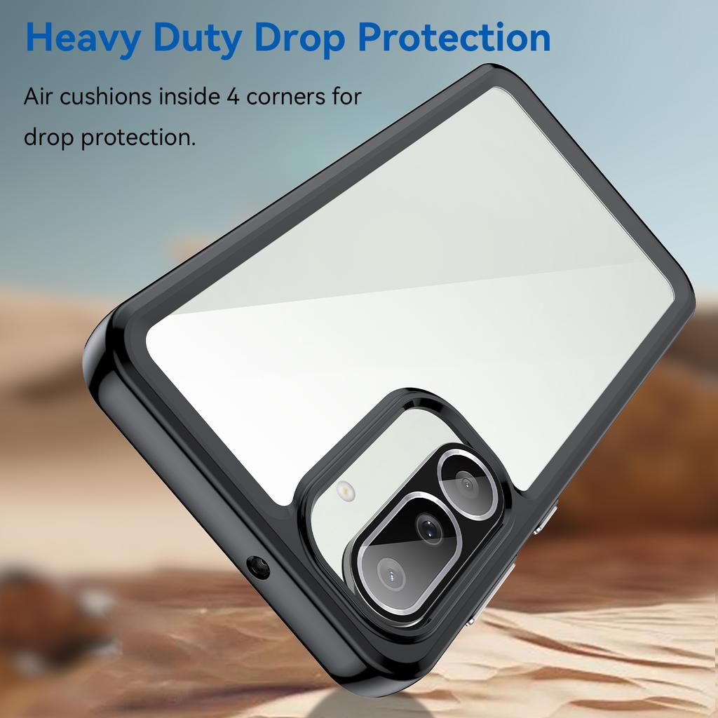 For Samsung Galaxy M56 5G/F56 5G Case TPU+Acrylic Protective Clear Phone Cover