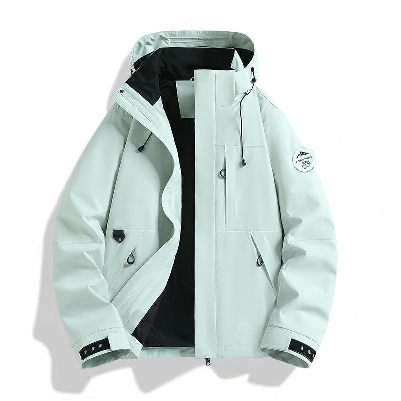 Men's Women's Enhanced Waterproof Jackets Outdoor Sports Heat-Sealed Seams Windbreaker Unisex Hiking Climbing Rain Coat