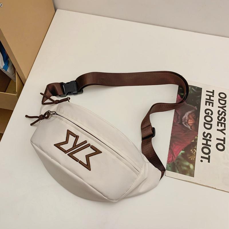

Breast bag men s trendy brand messenger bag boys casual fanny pack shoulder bag women s sports men s small satchel белый