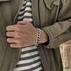 2026 Vintage Einfach Gut Kunst 13,5 mm Schwer Herren Silber Armband Schnalle Ring Trend