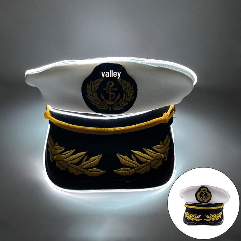 Vierfarbiger LED-Leuchtcowboyhut für Bühne & Halloween-Party