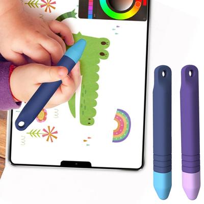 Çocuklar için Stylus Kalem Kaymayan Evrensel Dokunmatik Ekran Kapasitif Stylus Kaydırmaz Pürüzsüz Yazma iPad Air Mini Pro için Bağlayıcılarla