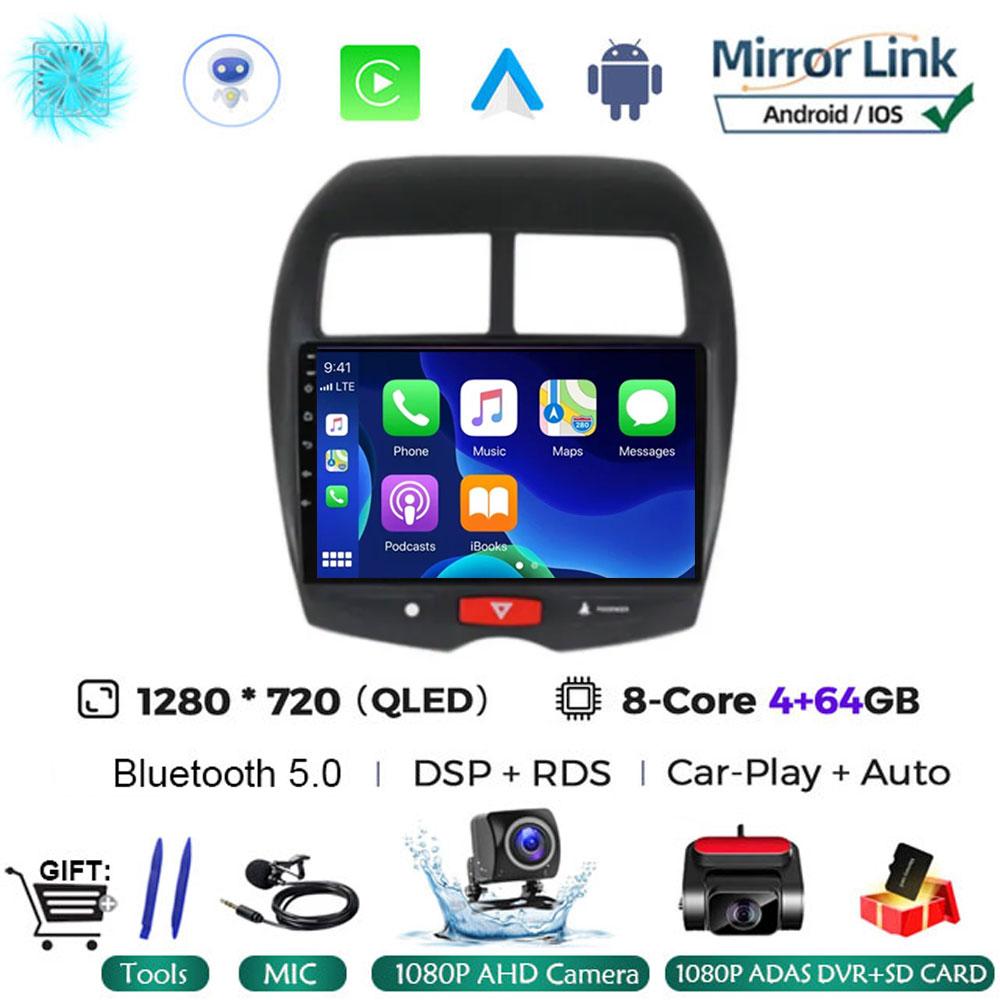 Android 14 For Mitsubishi ASX 1 2010 - 2013 2014 2015 2016 Multimedia Car TV Vehicle Video GPS Navigation Stereo Radio NO DVD