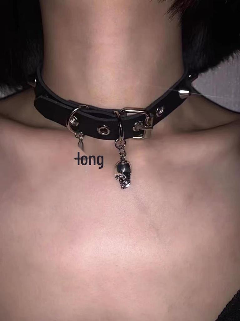 Punk Style Hip-Hop Choker Necklace for Men - High-End Clavicle Chain, Y2K Subculture Jewelry, Sweet & Cool Collar