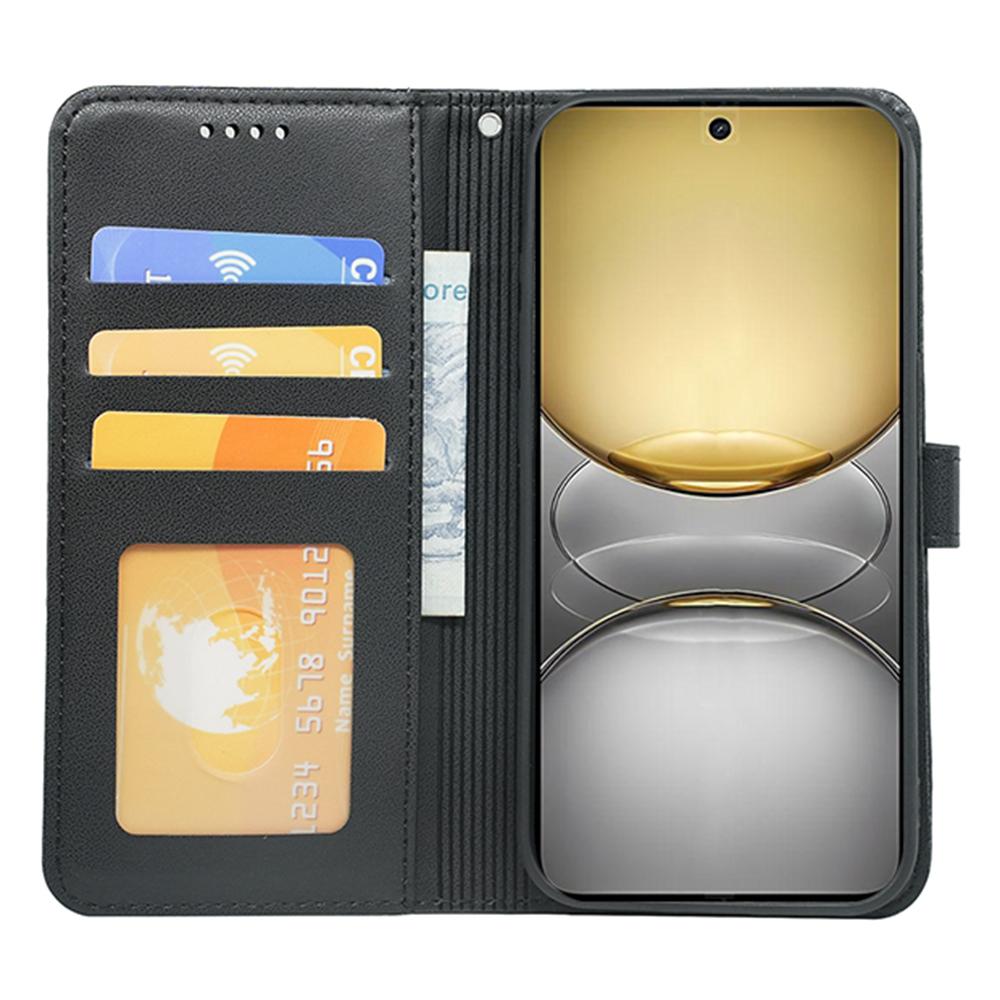 

For Realme C75 Wallet Case Magnetic Snap Leather Phone Cover with Strap Purple