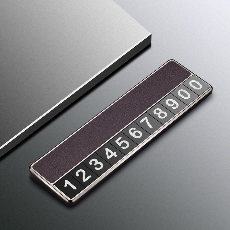 Tesla Model Y/X/S Temporary Phone Number Parking Plate