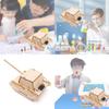 Children's Wooden Diy Electric Tank Science Kit Educational Toy Gift Material C-25 Pack