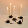 Decorative Candle Stands Iron Taper Candle Holders Candelabra Retro Candlestick Holders for Wedding,Table Centerpieces