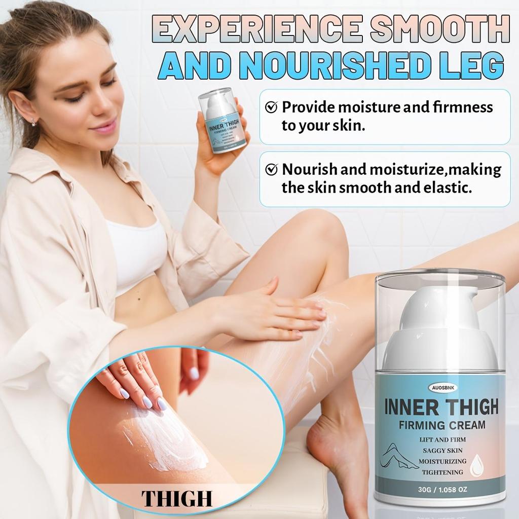 Thigh Firming Cream For Women, Inner Thigh& Skin Tightening Cream With Caffeine, Moisturizing And Nourishing, Smooth And Firm Thighs On Legs-30G