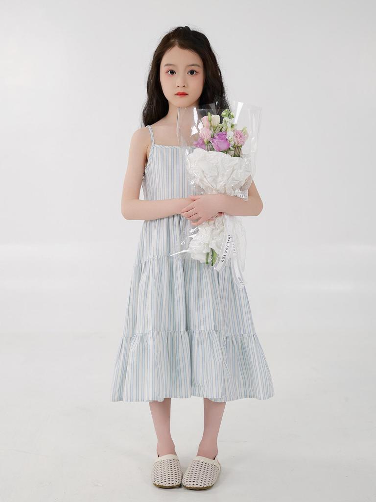 You Jia Meng Girls' Summer Sleeveless Princess Dress - Two-Piece Set