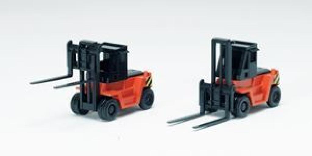 Forklift 2 3518 N Gauge Railway Model (Orange, units) (Structure)