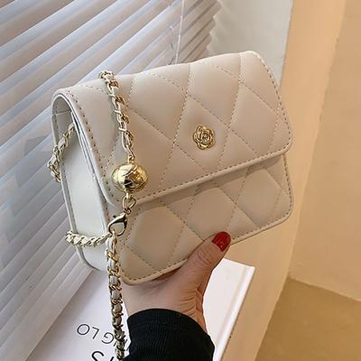 Chain Bag Women's New Fashion Versatile Messenger Bag Solid Color Bag