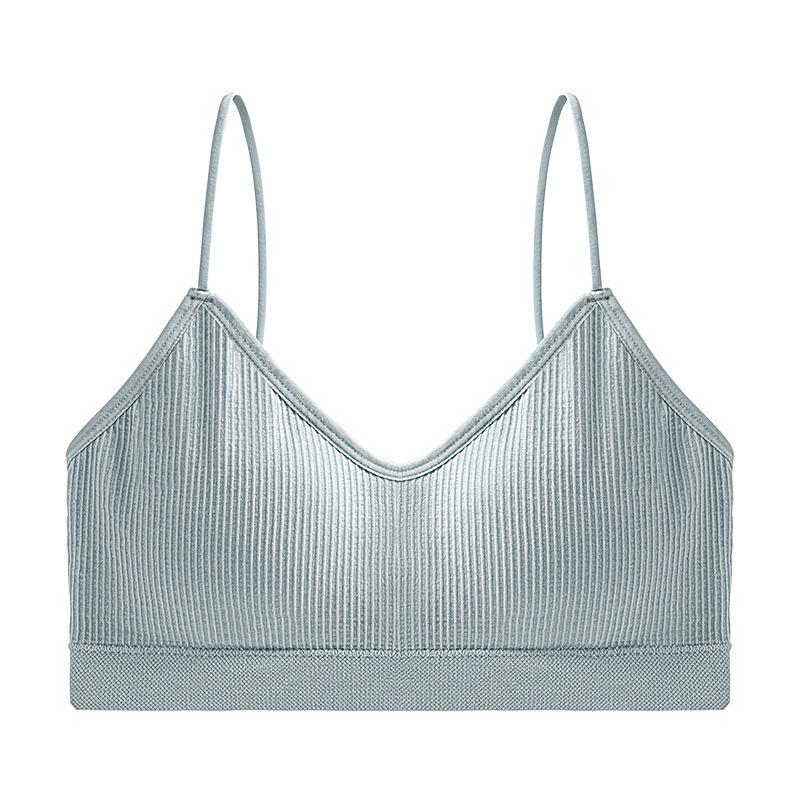 European & American Style Women's D Cup Spaghetti Strap Bandeau Bra - Strapless & Sporty
