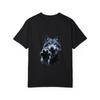 Wolf Graphic T Shirt White Wolf Paw Print Design for Casual Wear
