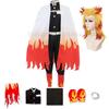 Adult Children Rengoku Kyoujurou Cosplay Kids Men Women Kimetsu No Yaiba Halloween Costume
